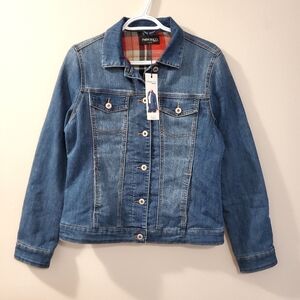 Parasuco - Flannel Lined Denim Jean Jacket - Size S  (NWT)
